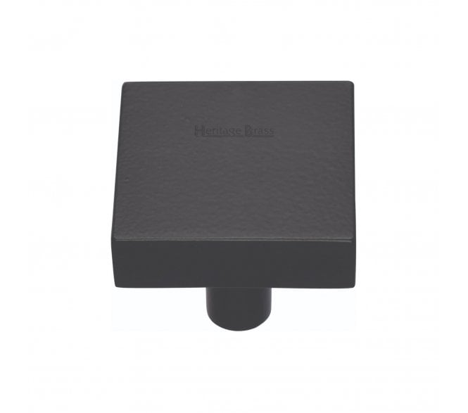 Heritage Brass C3685 Square Cabinet Knobs - Matt Black