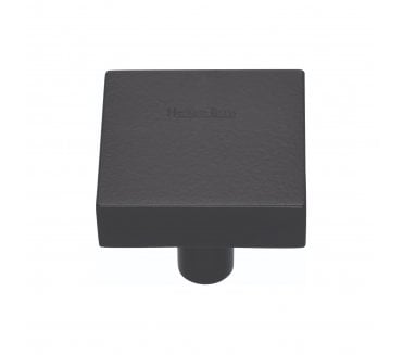 Heritage Brass C3685 Square Cabinet Knobs - Matt Black