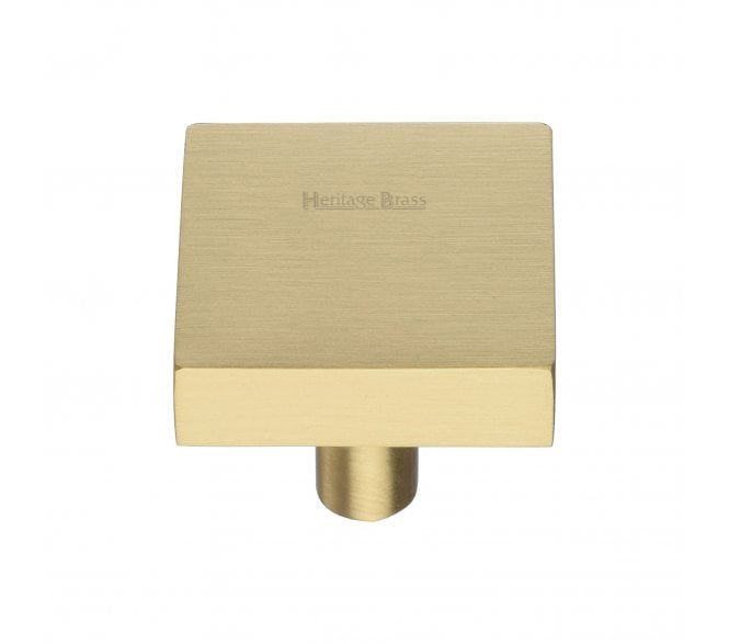 Heritage Brass C3685 Square Cabinet Knobs - Satin Brass