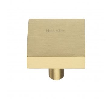Heritage Brass C3685 Square Cabinet Knobs - Satin Brass
