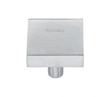 Heritage Brass C3685 Square Cabinet Knobs - Satin Chrome
