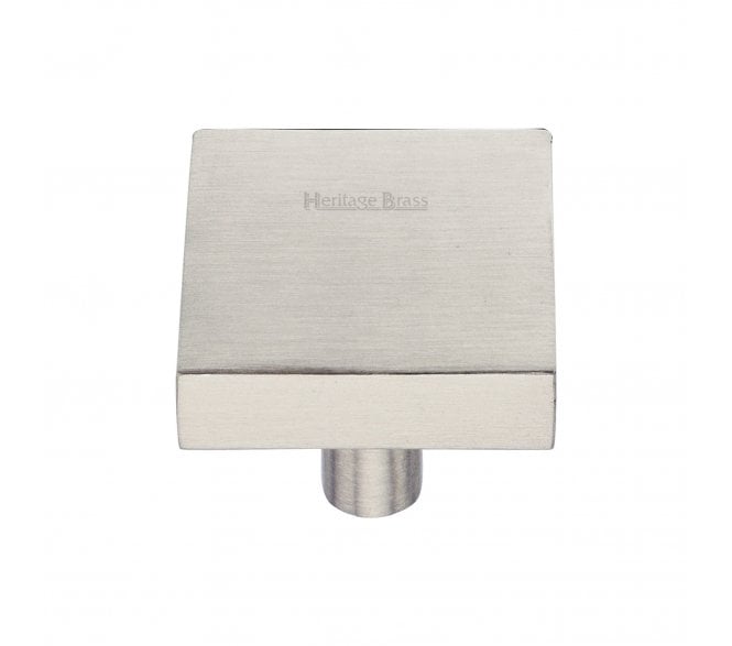 Heritage Brass C3685 Square Cabinet Knobs - Satin Nickel