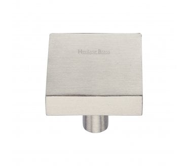 Heritage Brass C3685 Square Cabinet Knobs - Satin Nickel