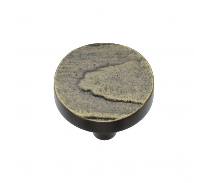 Heritage Brass C3697 Fossil Pine Cabinet Knobs - Aged Brass
