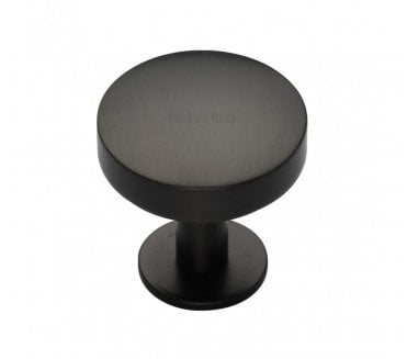 Heritage Brass C3878 Domed Disc Cabinet Knobs On Rose - Matt Bronze