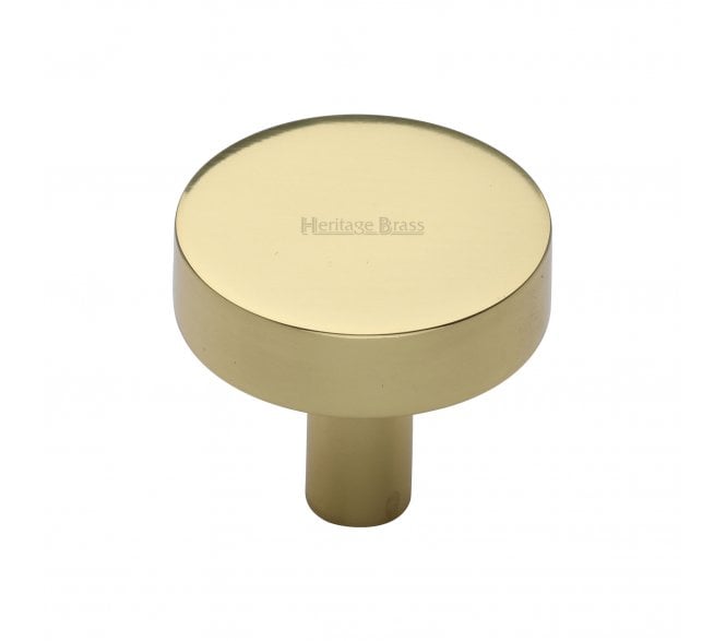 Heritage Brass C3880 Disc Cabinet Knobs - Polished Brass