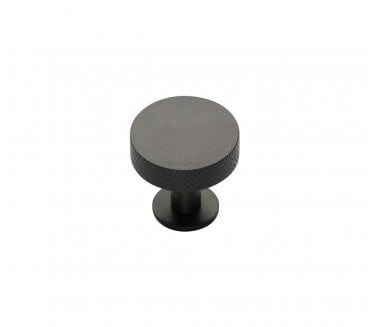 Heritage Brass C3882 Knurled Disc Cabinet Knobs On Rose - Matt Bronze