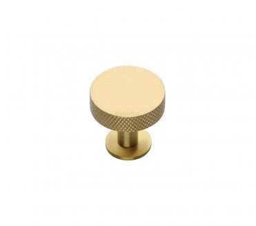 Heritage Brass C3882 Knurled Disc Cabinet Knobs On Rose - Satin Brass