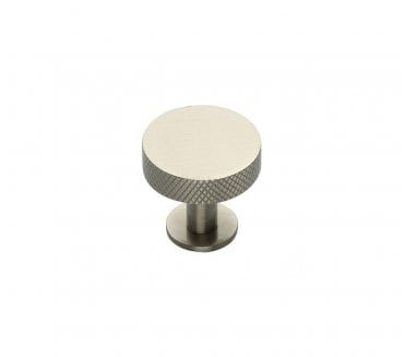 Heritage Brass C3882 Knurled Disc Cabinet Knobs On Rose - Satin Nickel