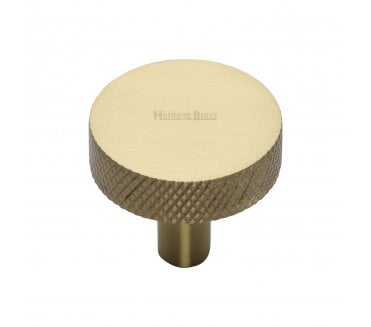 Heritage Brass C3884 Knurled Disc Cabinet Knobs - Satin Brass