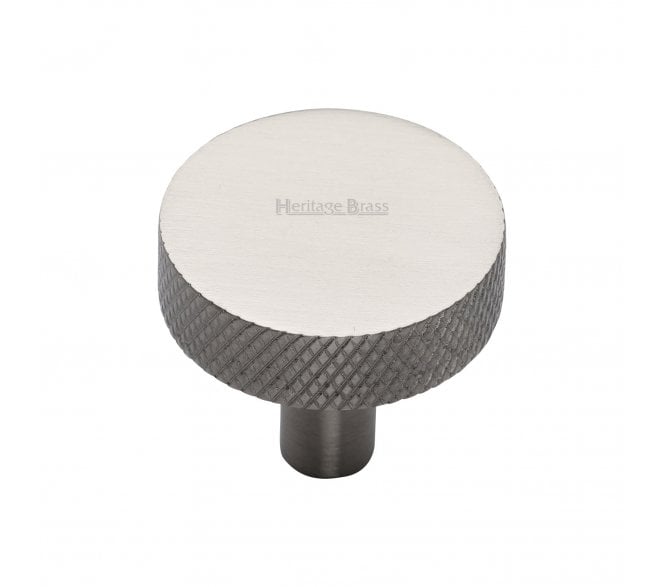 Heritage Brass C3884 Knurled Disc Cabinet Knobs - Satin Nickel