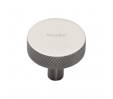 Heritage Brass C3884 Knurled Disc Cabinet Knobs - Satin Nickel