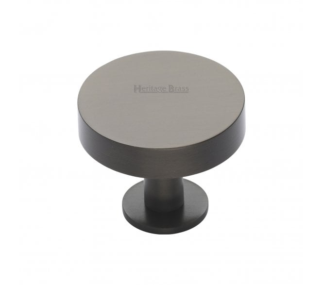 Heritage Brass C3885 Disc Cabinet Knobs On Rose - Matt Bronze