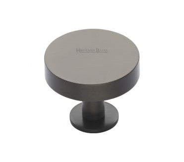 Heritage Brass C3885 Disc Cabinet Knobs On Rose - Matt Bronze
