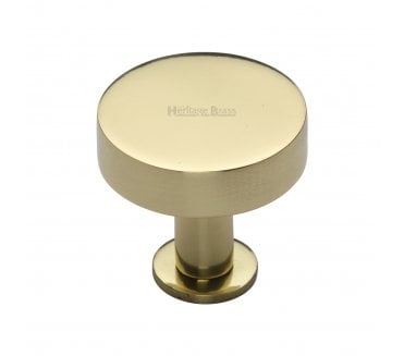 Heritage Brass C3885 Disc Cabinet Knobs On Rose - Polished Brass