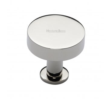 Heritage Brass C3885 Disc Cabinet Knobs On Rose - Polished Nickel