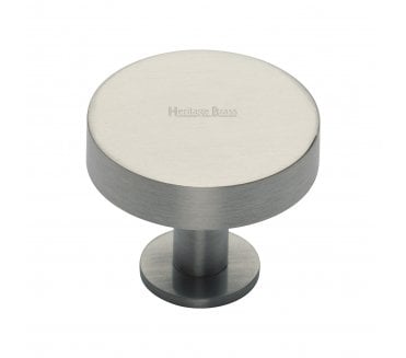 Heritage Brass C3885 Disc Cabinet Knobs On Rose - Satin Nickel