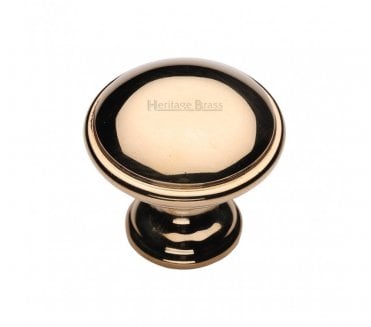 Heritage Brass C3950 Domed Cabinet Knobs - Unlacquered Brass