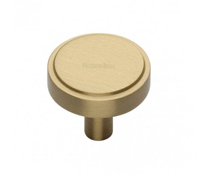 Heritage Brass C3952 Stepped Disc Cabinet Knobs - Satin Brass