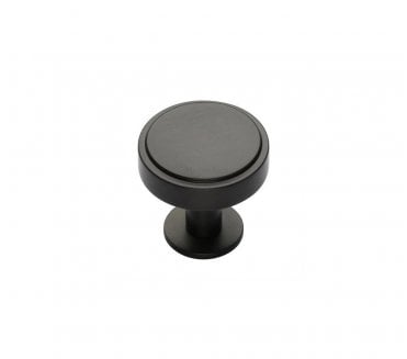 Heritage Brass C3954 Stepped Disc Cabinet Knobs On Rose - Matt Bronze