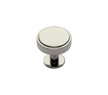 Heritage Brass C3954 Stepped Disc Cabinet Knobs On Rose - Polished Nickel