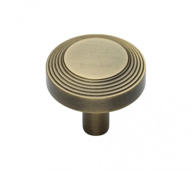Heritage Brass C3956 Ridge Cabinet Knobs - Antique Brass