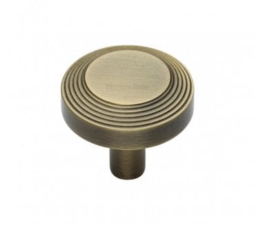 Heritage Brass C3956 Ridge Cabinet Knobs - Antique Brass