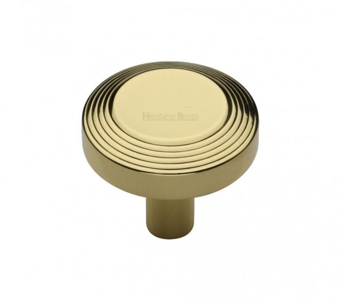Heritage Brass C3956 Ridge Cabinet Knobs - Polished Brass
