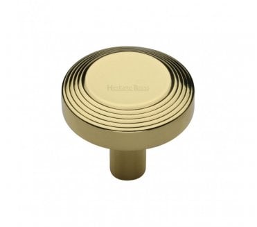Heritage Brass C3956 Ridge Cabinet Knobs - Polished Brass