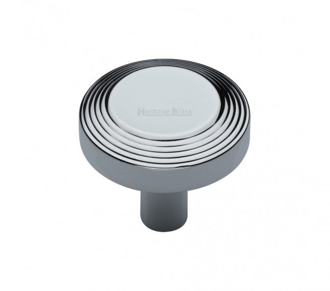 Heritage Brass C3956 Ridge Cabinet Knobs - Polished Chrome