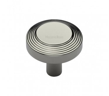Heritage Brass C3956 Ridge Cabinet Knobs - Polished Nickel