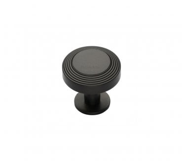 Heritage Brass C3958 Ridge Cabinet Knobs On Rose - Matt Bronze
