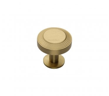 Heritage Brass C3958 Ridge Cabinet Knobs On Rose - Satin Brass