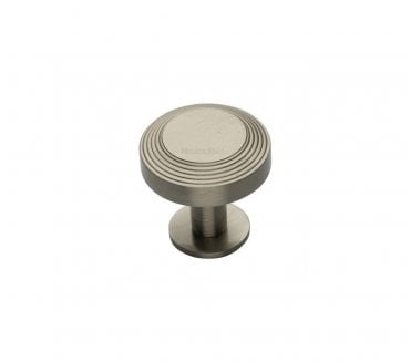 Heritage Brass C3958 Ridge Cabinet Knobs On Rose - Satin Nickel