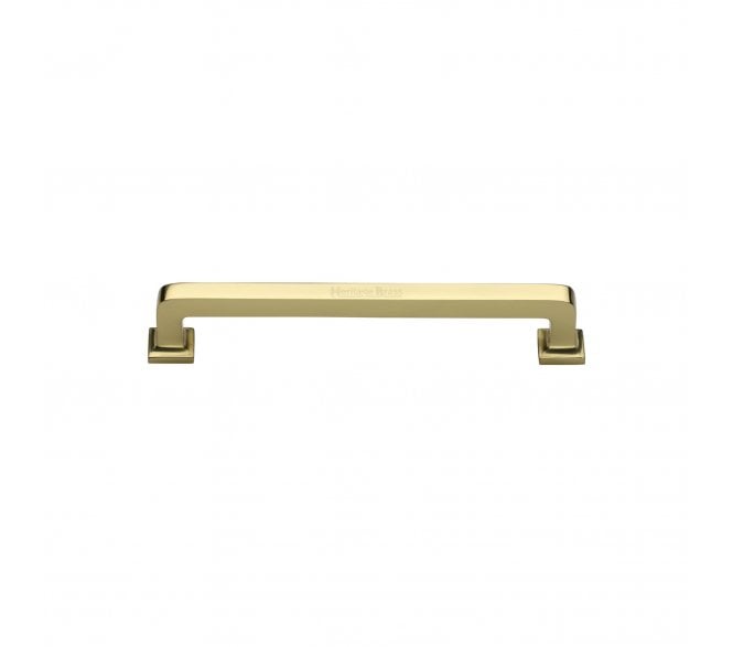 Heritage Brass C3964 Square Vintage Cabinet Pull Handles - Polished Brass