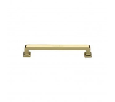 Heritage Brass C3964 Square Vintage Cabinet Pull Handles - Polished Brass