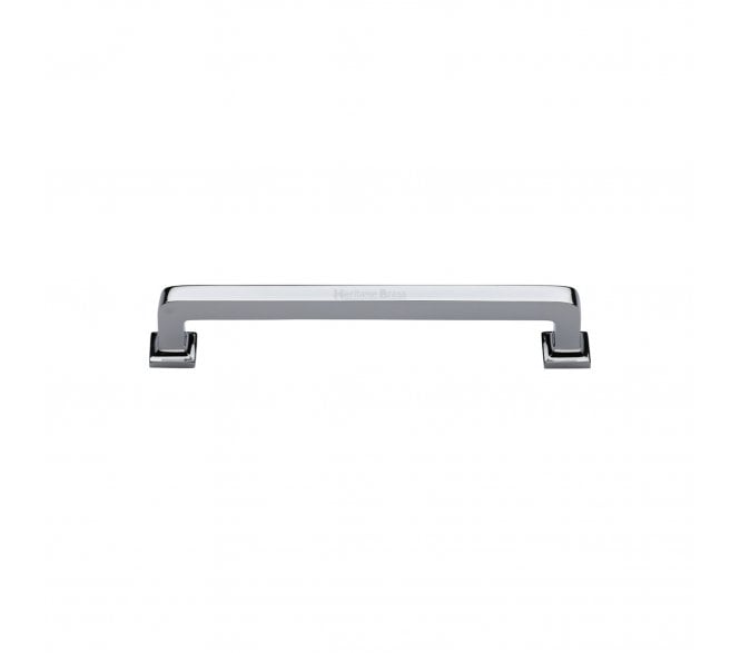 Heritage Brass C3964 Square Vintage Cabinet Pull Handles - Polished Chrome