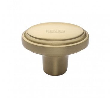 Heritage Brass C3975 Oval Stepped Cabinet Knob - Satin Brass