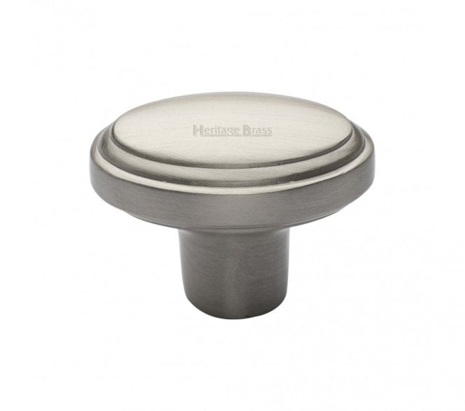 Heritage Brass C3975 Oval Stepped Cabinet Knob - Satin Nickel