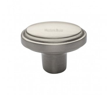 Heritage Brass C3975 Oval Stepped Cabinet Knob - Satin Nickel