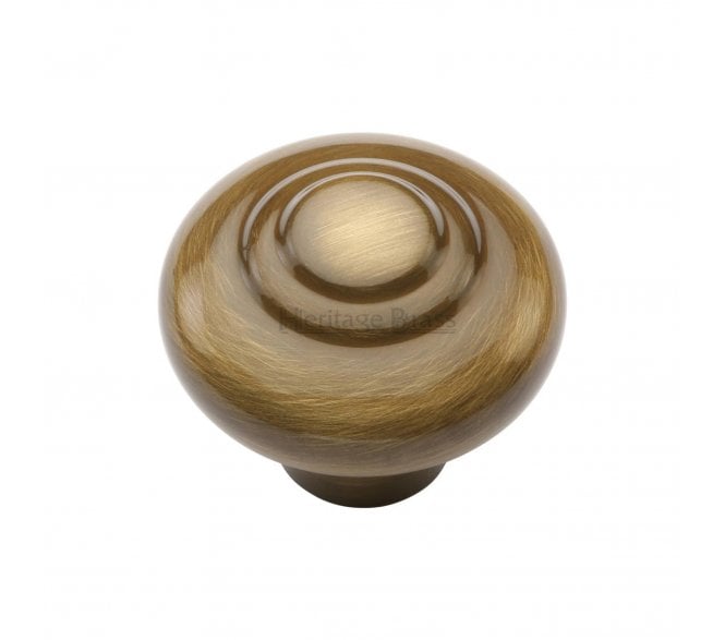 Heritage Brass C3985 Shaker Cabinet Knobs - Antique Brass