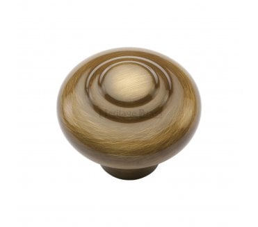 Heritage Brass C3985 Shaker Cabinet Knobs - Antique Brass