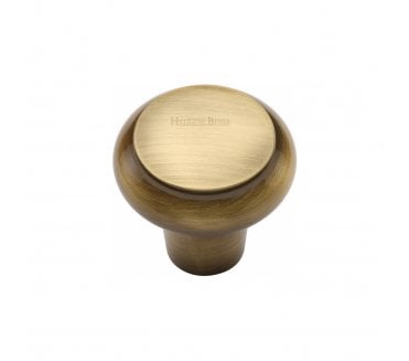 Heritage Brass C3990 Shaker Cabinet Knobs - Antique Brass