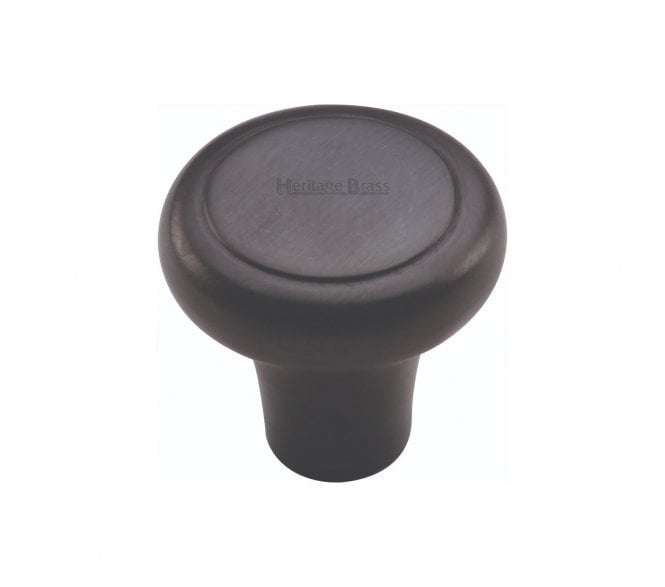 Heritage Brass C3990 Shaker Cabinet Knobs - Matt Black