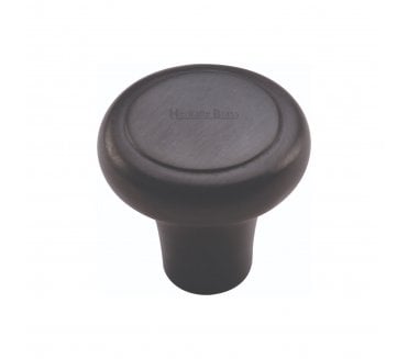 Heritage Brass C3990 Shaker Cabinet Knobs - Matt Black