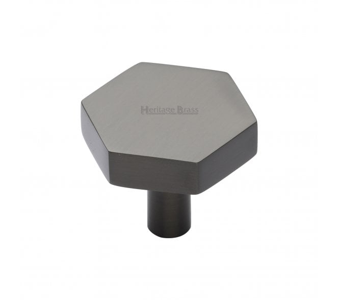 Heritage Brass C4344 Hexagon Cabinet Knobs - Matt Bronze