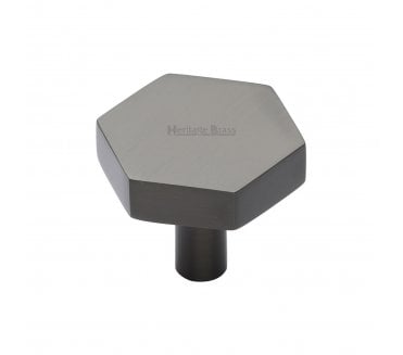 Heritage Brass C4344 Hexagon Cabinet Knobs - Matt Bronze