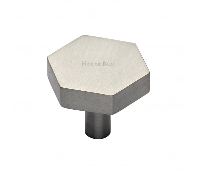 Heritage Brass C4344 Hexagon Cabinet Knobs - Satin Nickel