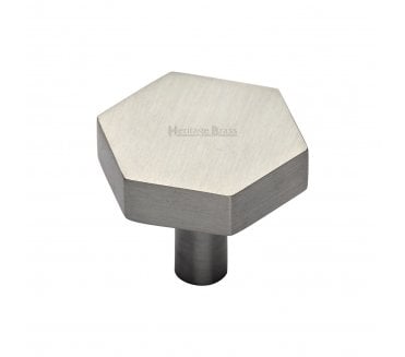 Heritage Brass C4344 Hexagon Cabinet Knobs - Satin Nickel