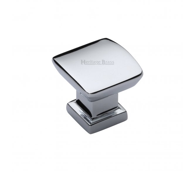 Heritage Brass C4382 Plinth Cabinet Knobs - Polished Chrome